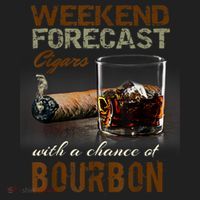 Weekend Forecast Cigars With Chance Bourbon Men Tumbler thumb 3