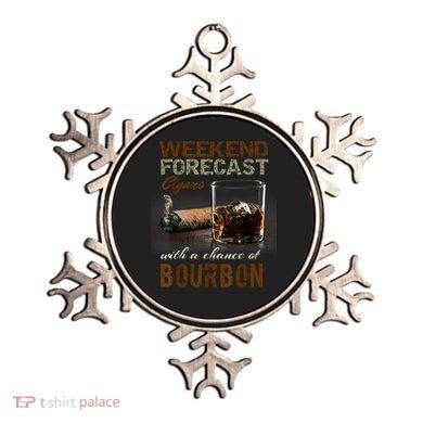 Weekend Forecast Cigars With Chance Bourbon Men Ornament