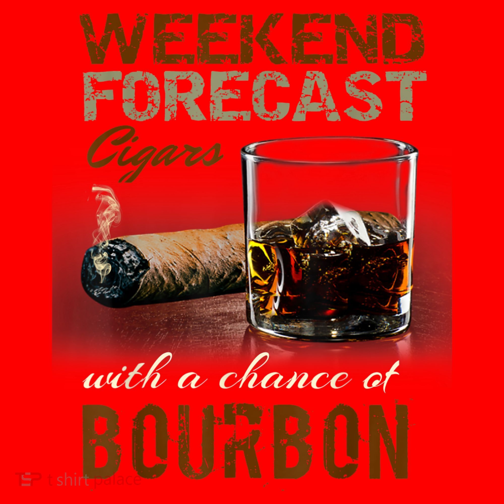 Weekend Forecast Cigars With Chance Bourbon Men Santa Hat