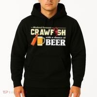 Weekend Forecast Crawfish With A Chance Of Beer Hoodie thumb 2