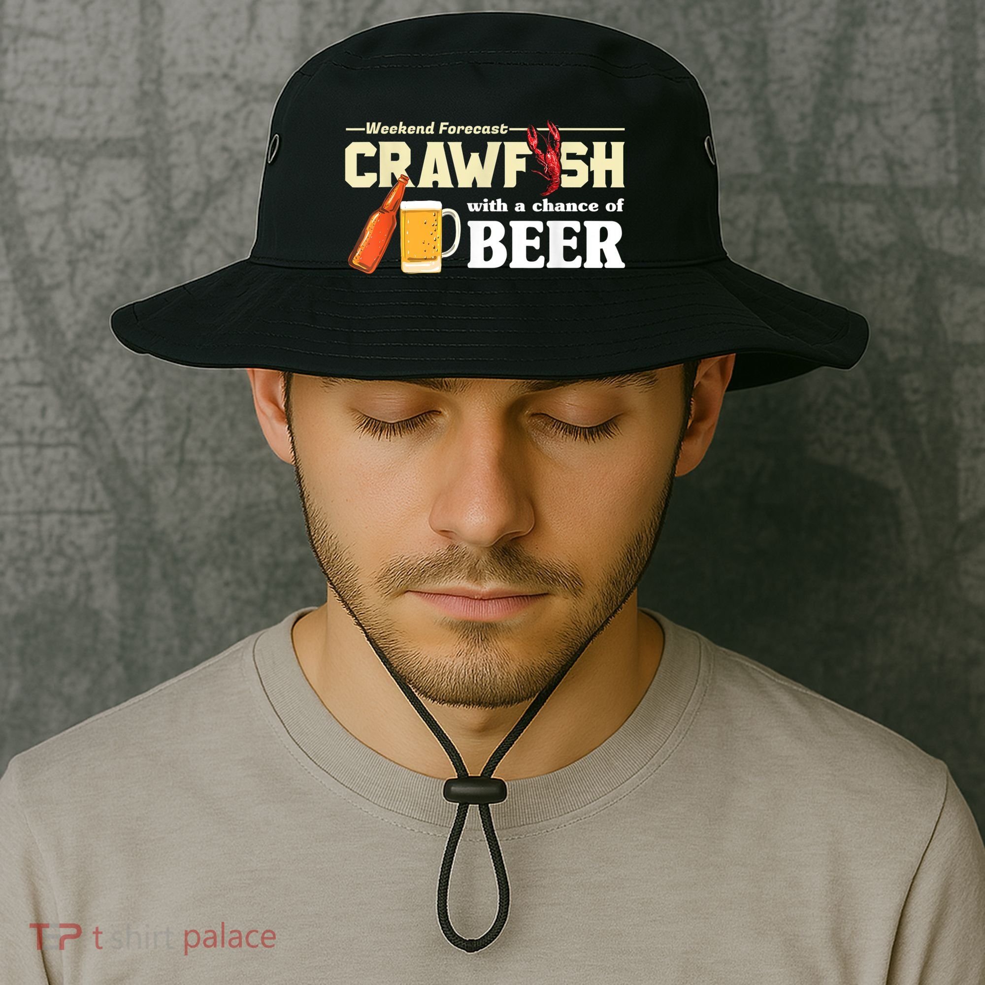 Weekend Forecast Crawfish With A Chance Of Beer Bucket Hat