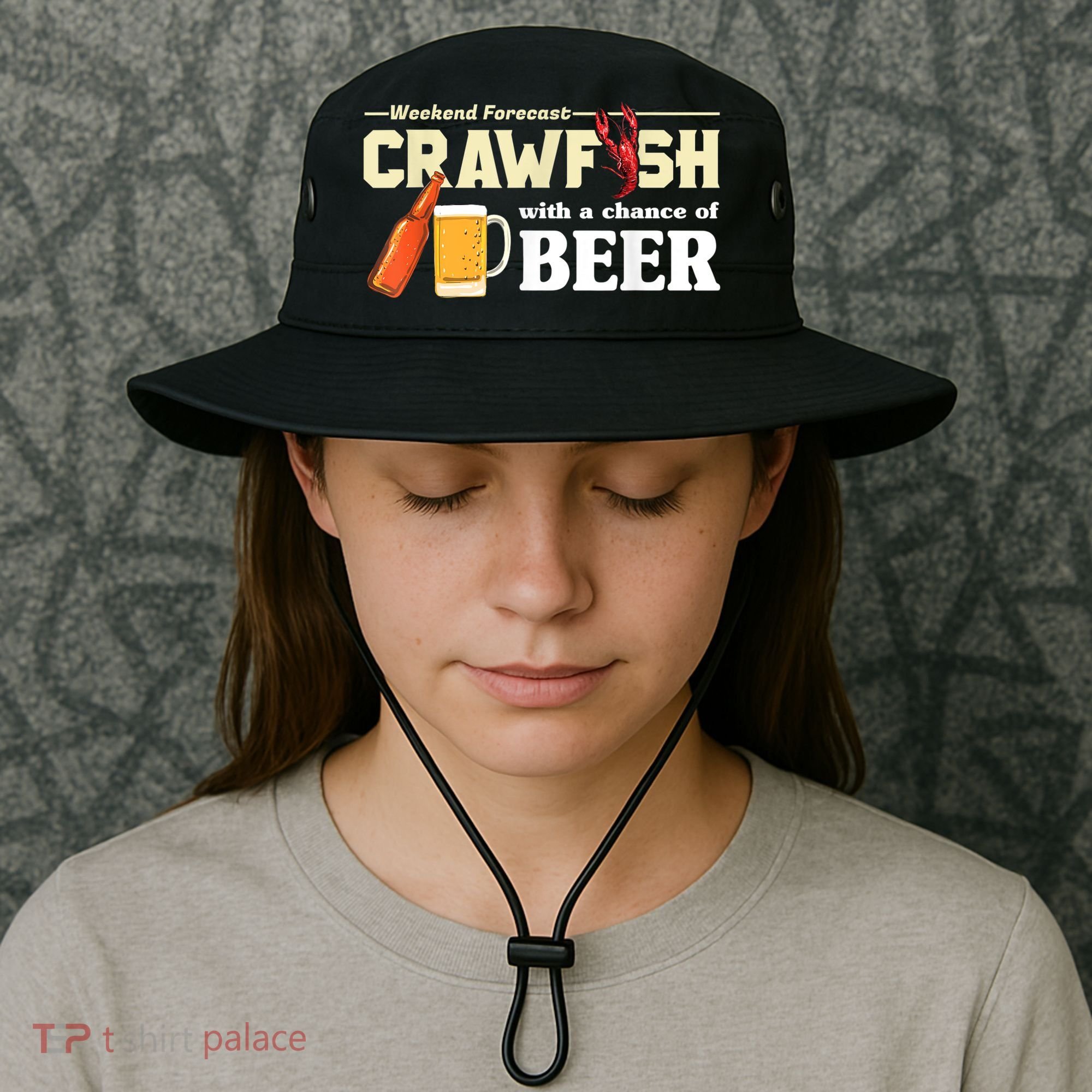 Weekend Forecast Crawfish With A Chance Of Beer Bucket Hat