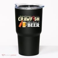 Weekend Forecast Crawfish With A Chance Of Beer Tumbler thumb 0