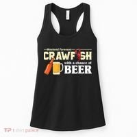 Weekend Forecast Crawfish With A Chance Of Beer Women's Tank Top thumb 0