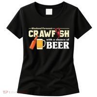 Weekend Forecast Crawfish With A Chance Of Beer Women's T-Shirt thumb 0