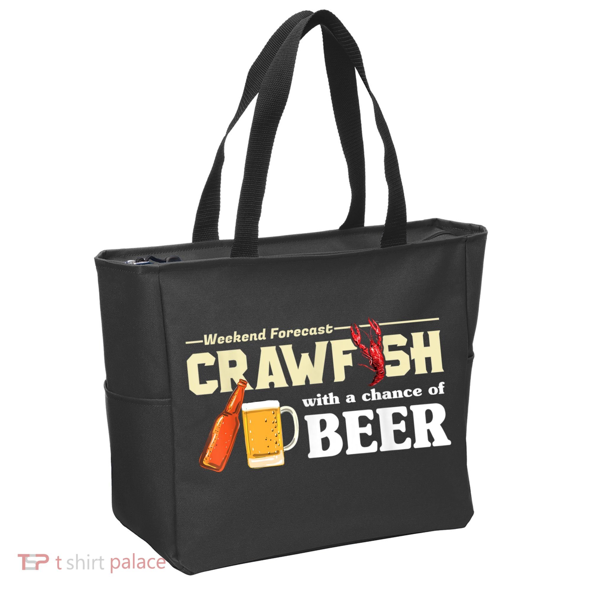Weekend Forecast Crawfish With A Chance Of Beer Tote Bag