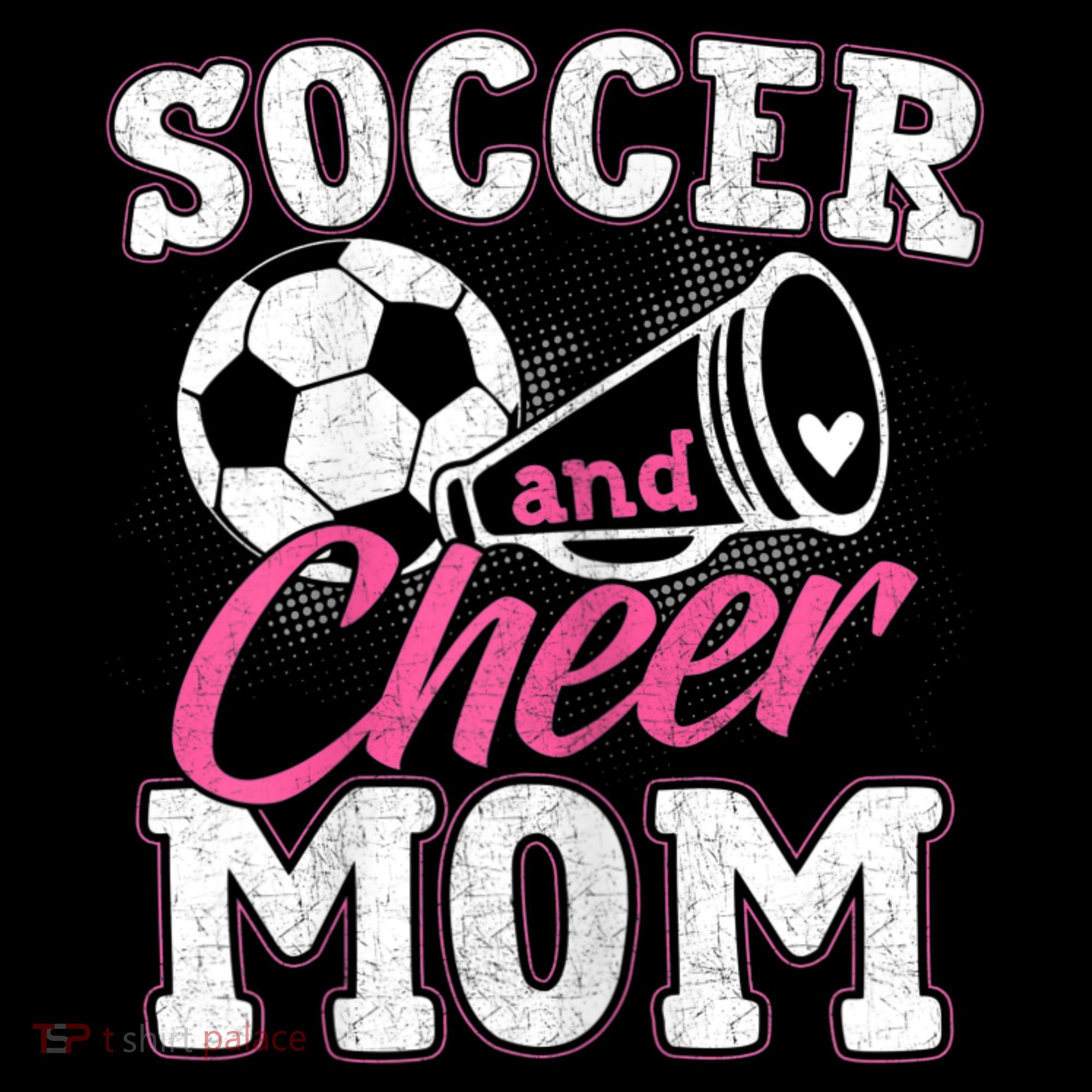 Womens Funny Cheerleading Mom Soccer And Cheer Mom Stripe Pom Pom Beanie