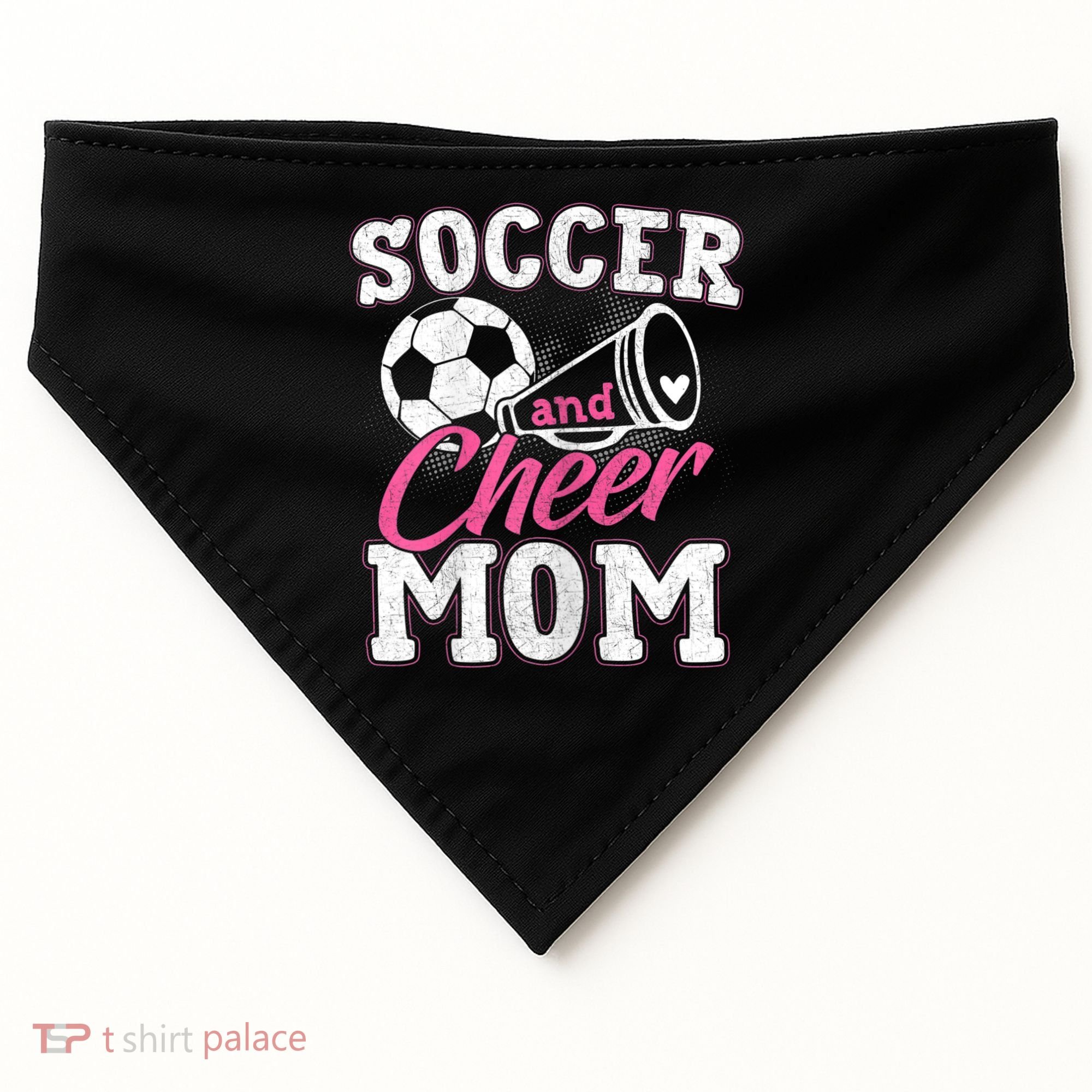 Womens Funny Cheerleading Mom Soccer And Cheer Mom USA-Made Doggie Bandana