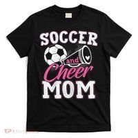 Womens Funny Cheerleading Mom Soccer And Cheer Mom T-Shirt thumb 0