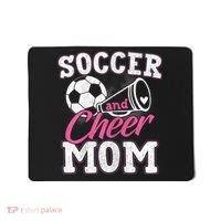 Womens Funny Cheerleading Mom Soccer And Cheer Mom Mousepad thumb 0
