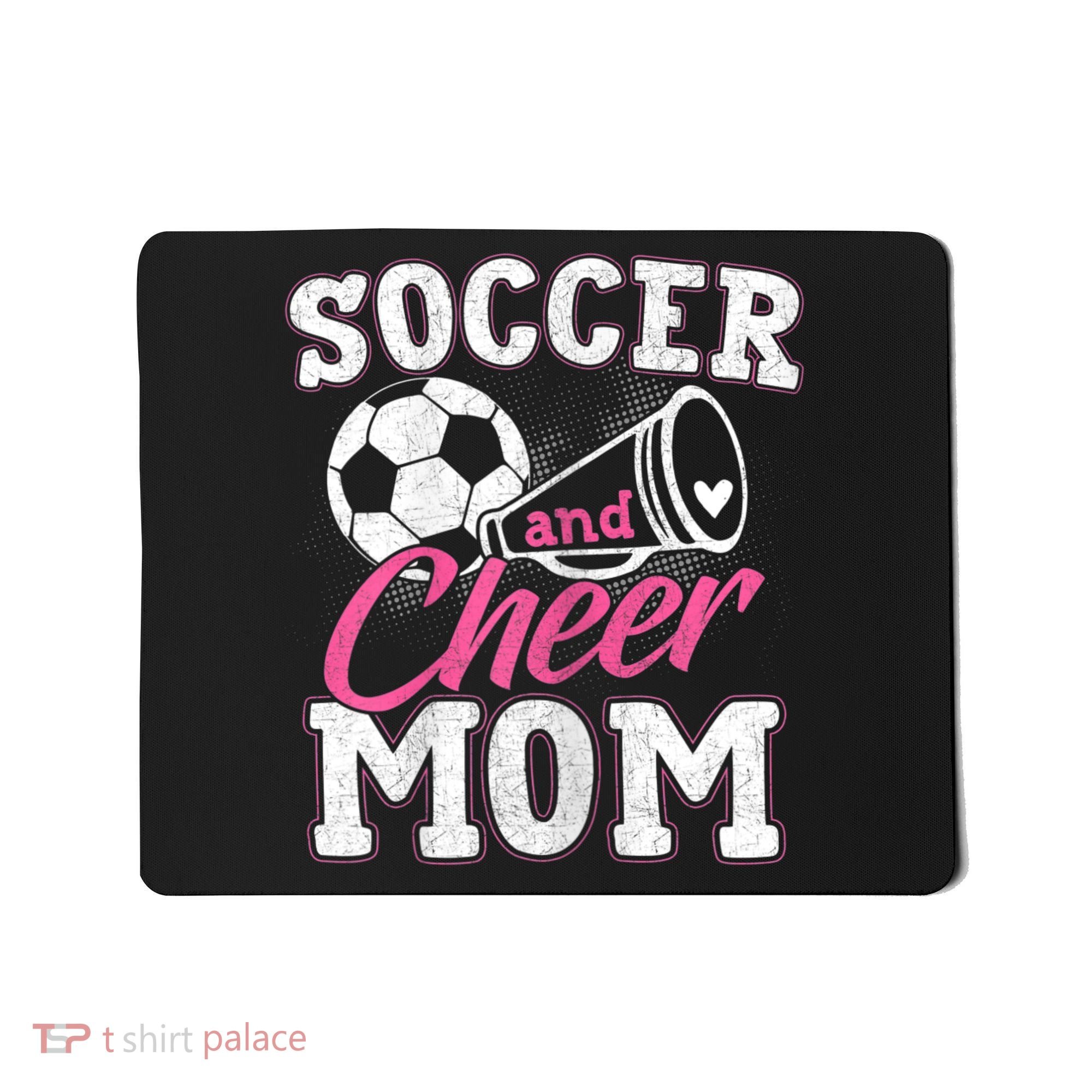 Womens Funny Cheerleading Mom Soccer And Cheer Mom Mousepad