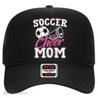 Womens Funny Cheerleading Mom Soccer And Cheer Mom Hat thumb 0