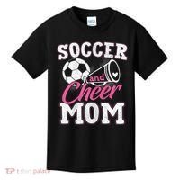 Womens Funny Cheerleading Mom Soccer And Cheer Mom Kids T-Shirt thumb 0