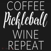 Womens Funny Coffee Pickleball Wine Repeat Gift VNeck TShirt T-Shirt thumb 7