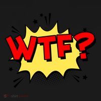 Wtf Funny Comic Book Wtf Gift USA-Made Doggie Bandana thumb 2