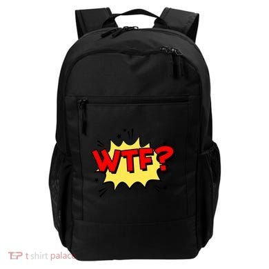 Wtf Funny Comic Book Wtf Gift Backpack