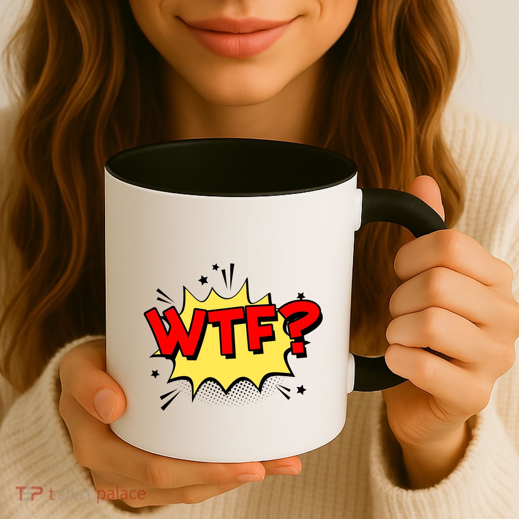 Wtf Funny Comic Book Wtf Gift Coffee Mug