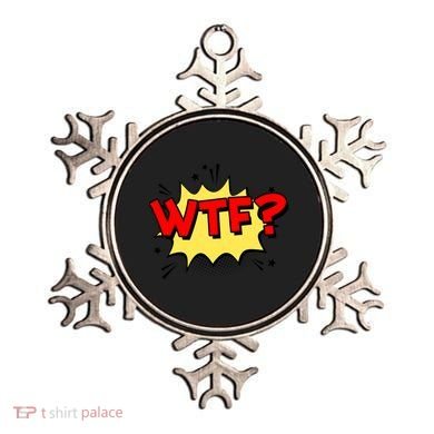 Wtf Funny Comic Book Wtf Gift Ornament
