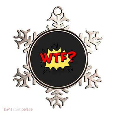 Wtf Funny Comic Book Wtf Gift Ornament