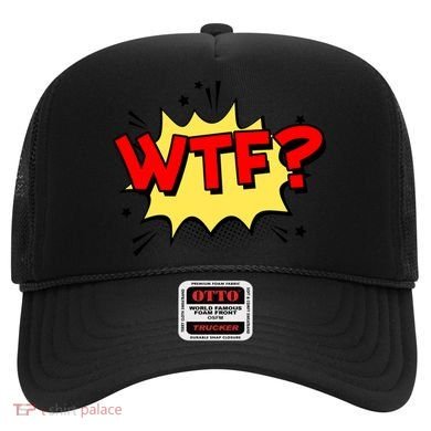 Wtf Funny Comic Book Wtf Gift Hat