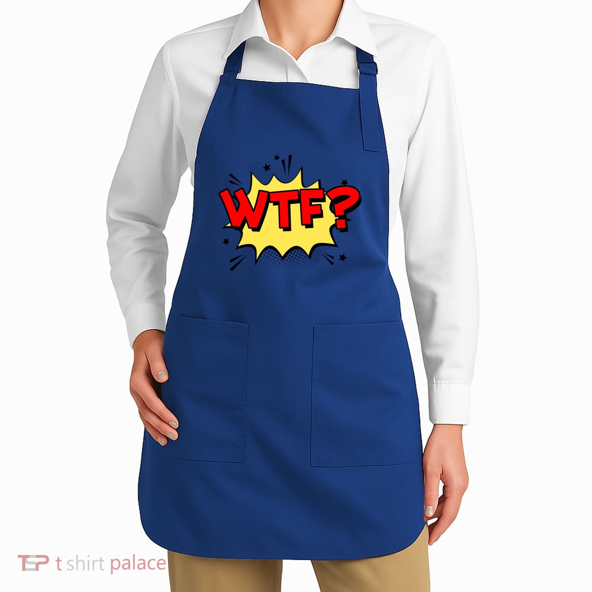 Wtf Funny Comic Book Wtf Gift Apron