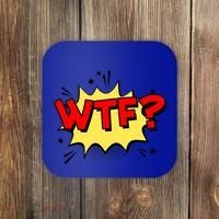 Wtf Funny Comic Book Wtf Gift Coaster thumb 0