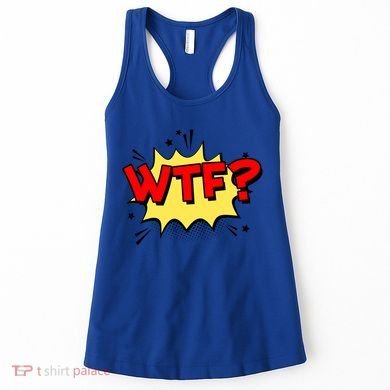 Wtf Funny Comic Book Wtf Gift Women's Tank Top