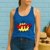 Wtf Funny Comic Book Wtf Gift Women's Tank Top thumb 2