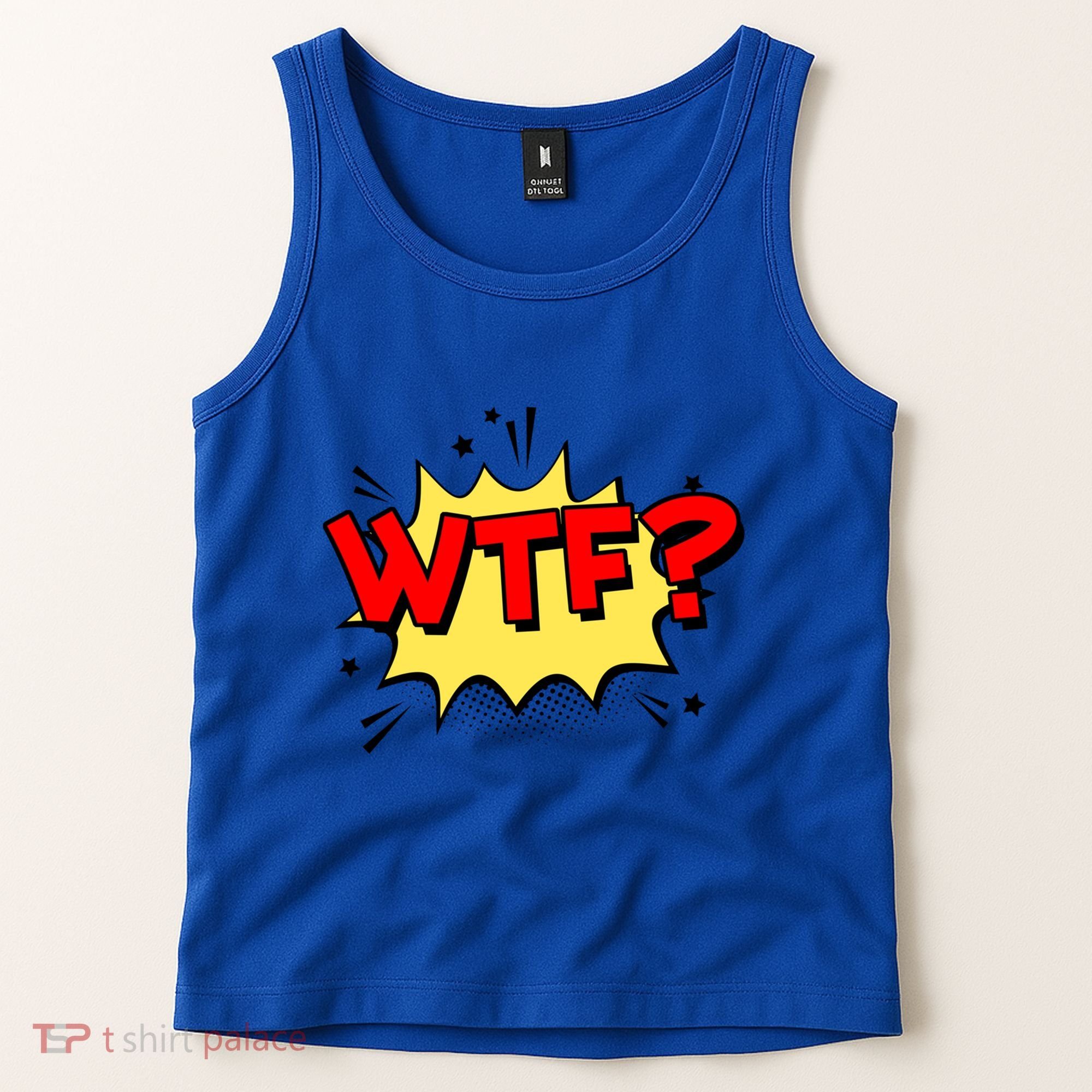 Wtf Funny Comic Book Wtf Gift Tank Top