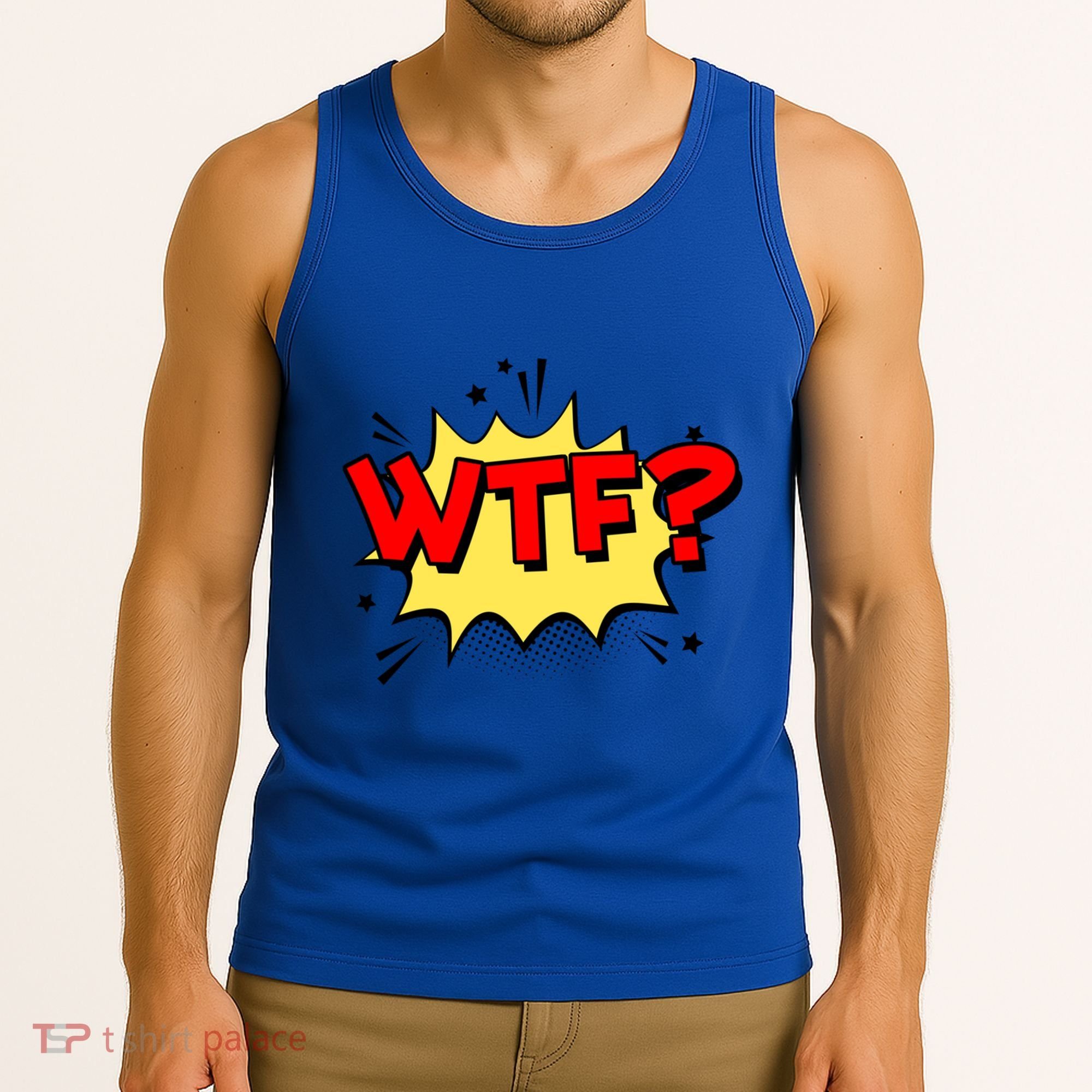 Wtf Funny Comic Book Wtf Gift Tank Top