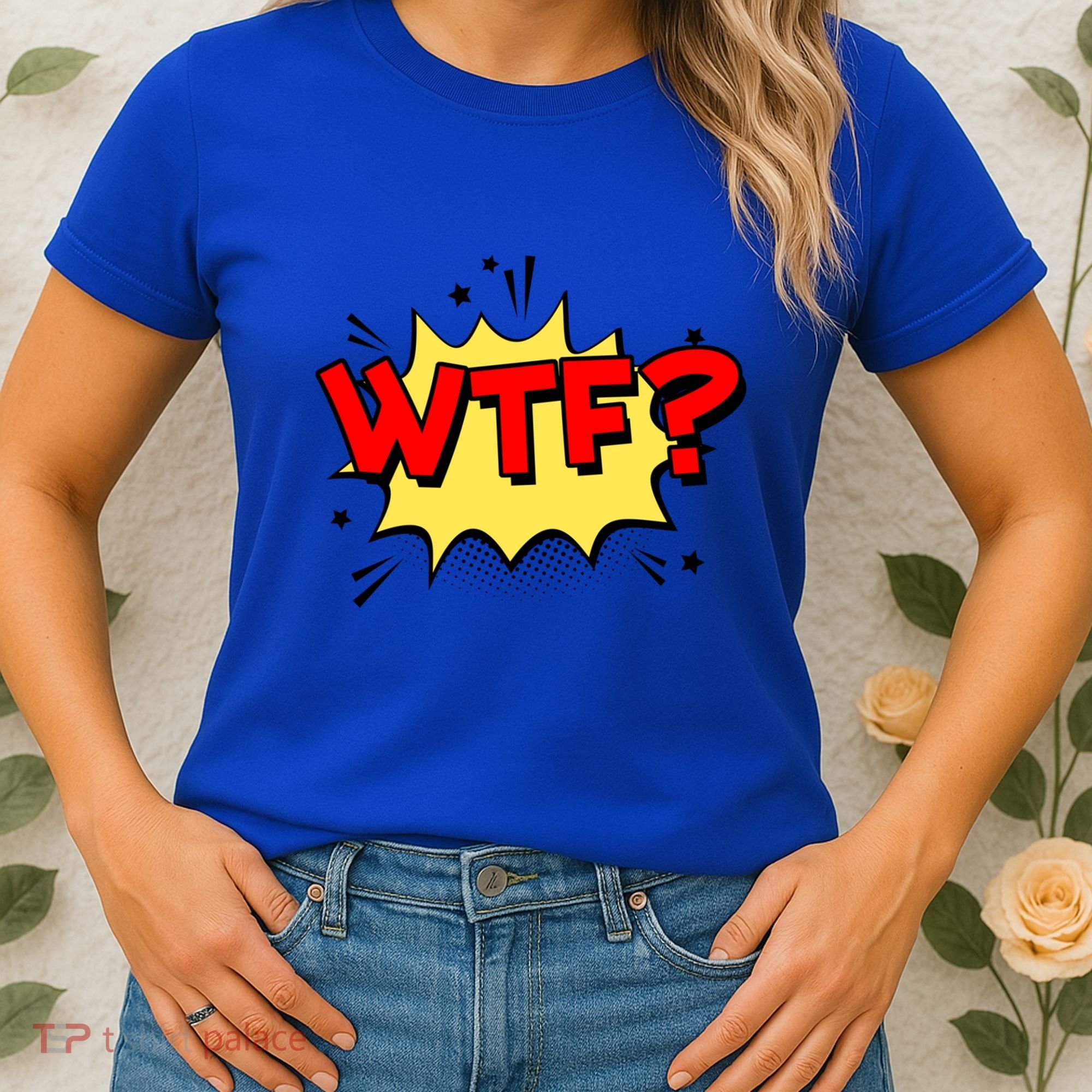 Wtf Funny Comic Book Wtf Gift Women's T-Shirt