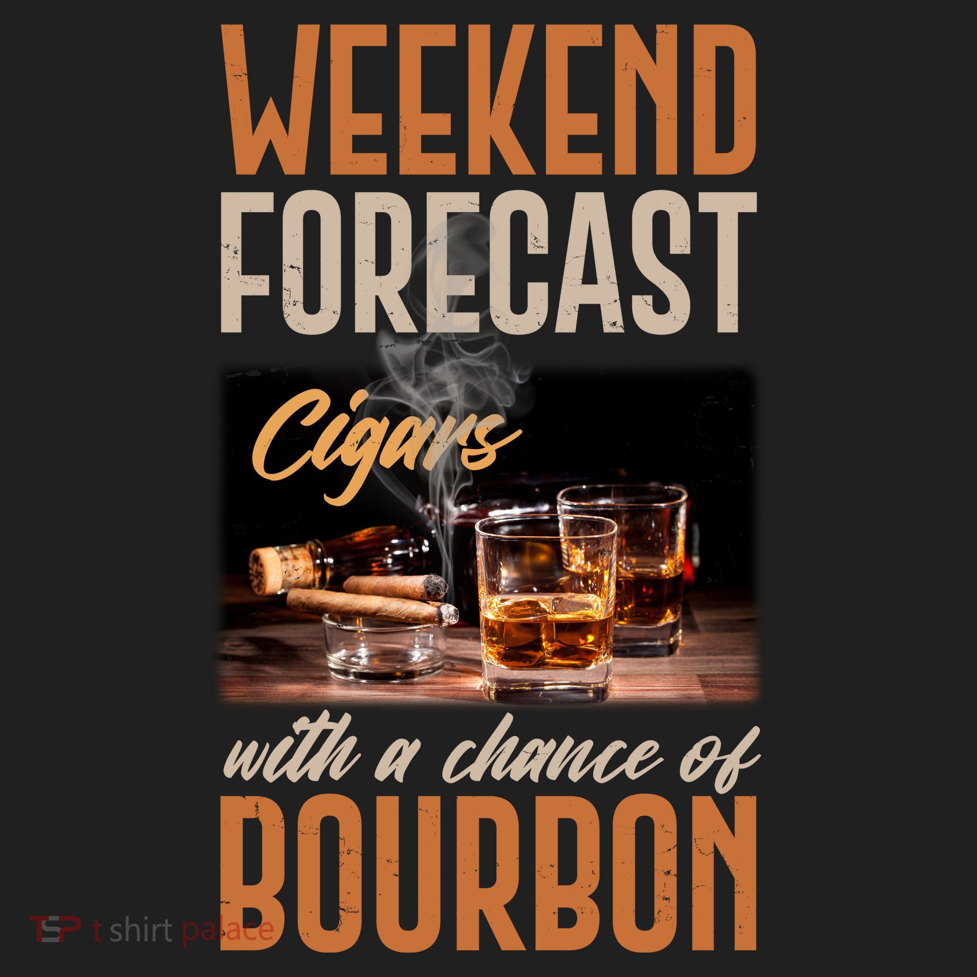Weekend Forecast Cigars With Chance Bourbon Women's Sweatshirt