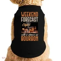 Weekend Forecast Cigars With Chance Bourbon Doggie Tank thumb 0