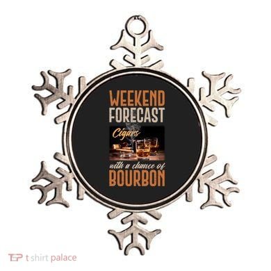 Weekend Forecast Cigars With Chance Bourbon Ornament
