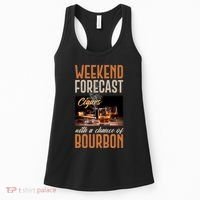 Weekend Forecast Cigars With Chance Bourbon Women's Tank Top thumb 0