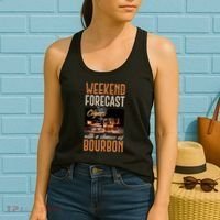 Weekend Forecast Cigars With Chance Bourbon Women's Tank Top thumb 2