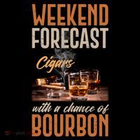 Weekend Forecast Cigars With Chance Bourbon Women's Long Sleeve Shirt thumb 2