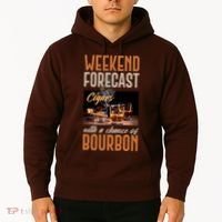 Weekend Forecast Cigars With Chance Bourbon Hoodie thumb 2