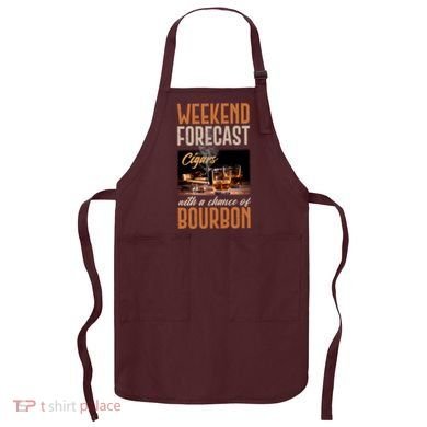 Weekend Forecast Cigars With Chance Bourbon Apron