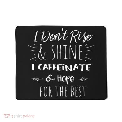 Womens Funny Coffee, Coffee Lover Saying Gift For Her Mom Wine Mousepad