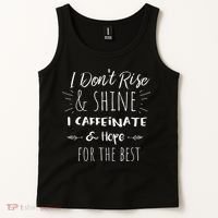 Womens Funny Coffee, Coffee Lover Saying Gift For Her Mom Wine Tank Top thumb 2