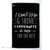 Womens Funny Coffee, Coffee Lover Saying Gift For Her Mom Wine Golf Towel thumb 0