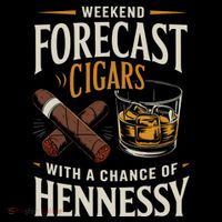 Weekend Forecast Cigars And Hennessy Cigar Life Hoodie thumb 7