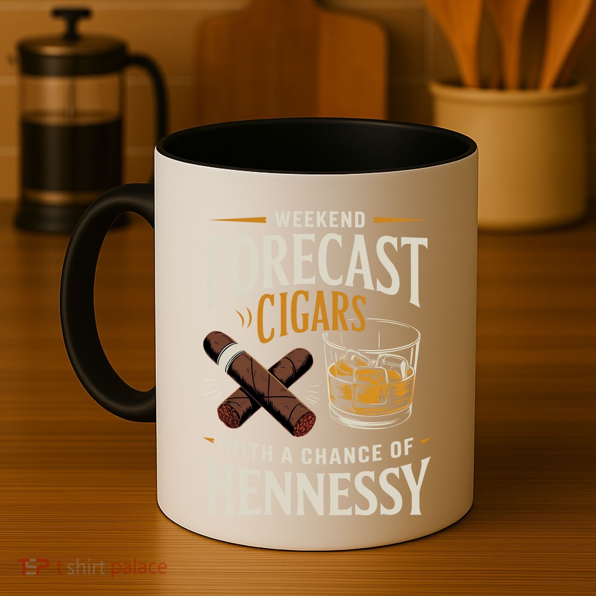 Weekend Forecast Cigars And Hennessy Cigar Life Coffee Mug