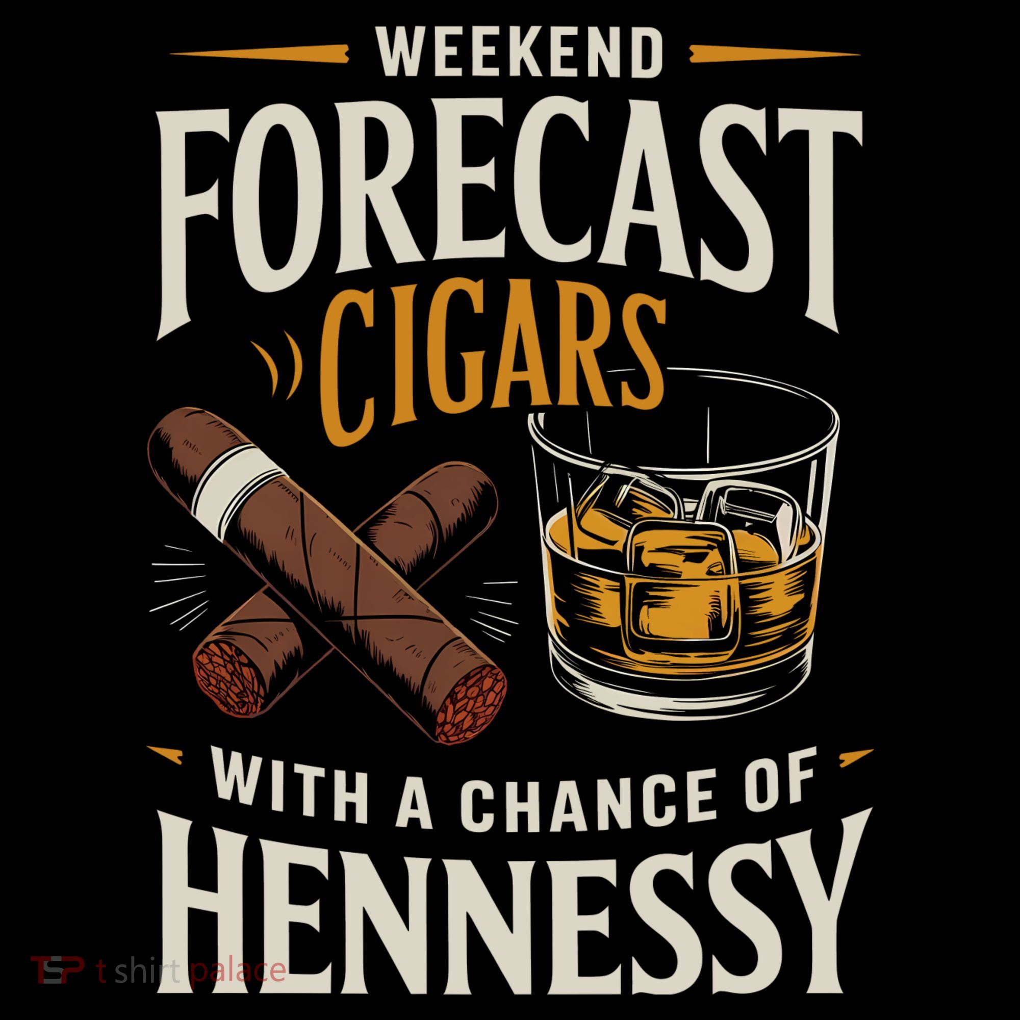 Weekend Forecast Cigars And Hennessy Cigar Life Women's Hoodie