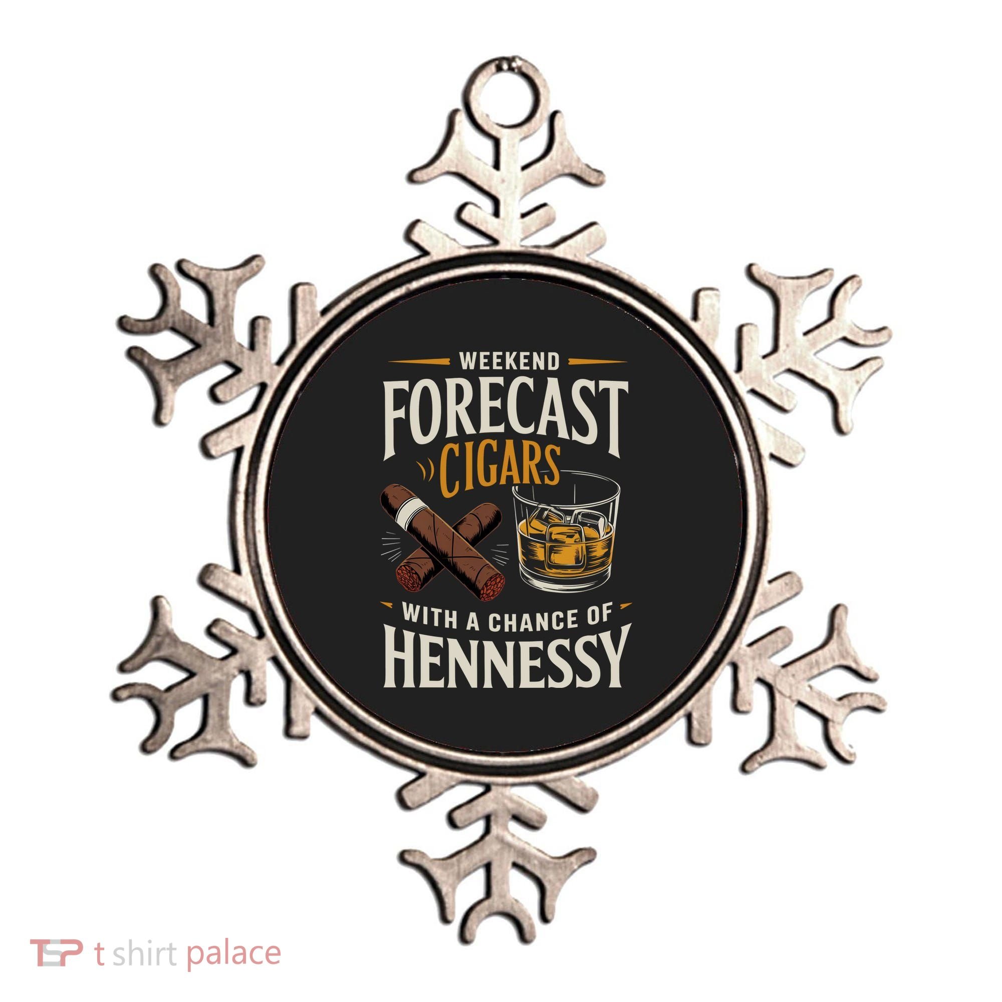 Weekend Forecast Cigars And Hennessy Cigar Life Ornament