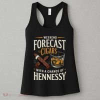 Weekend Forecast Cigars And Hennessy Cigar Life Women's Tank Top thumb 3