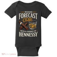 Weekend Forecast Cigars And Hennessy Cigar Life Baby Bodysuit thumb 0