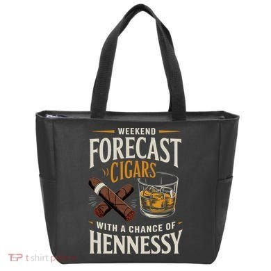 Weekend Forecast Cigars And Hennessy Cigar Life Tote Bag