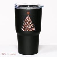 Women Fox Christmas Tree Fox Xmas Tree Gift Tumbler thumb 0